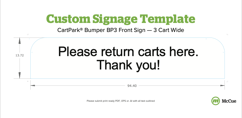 BP3 Front Sign Template