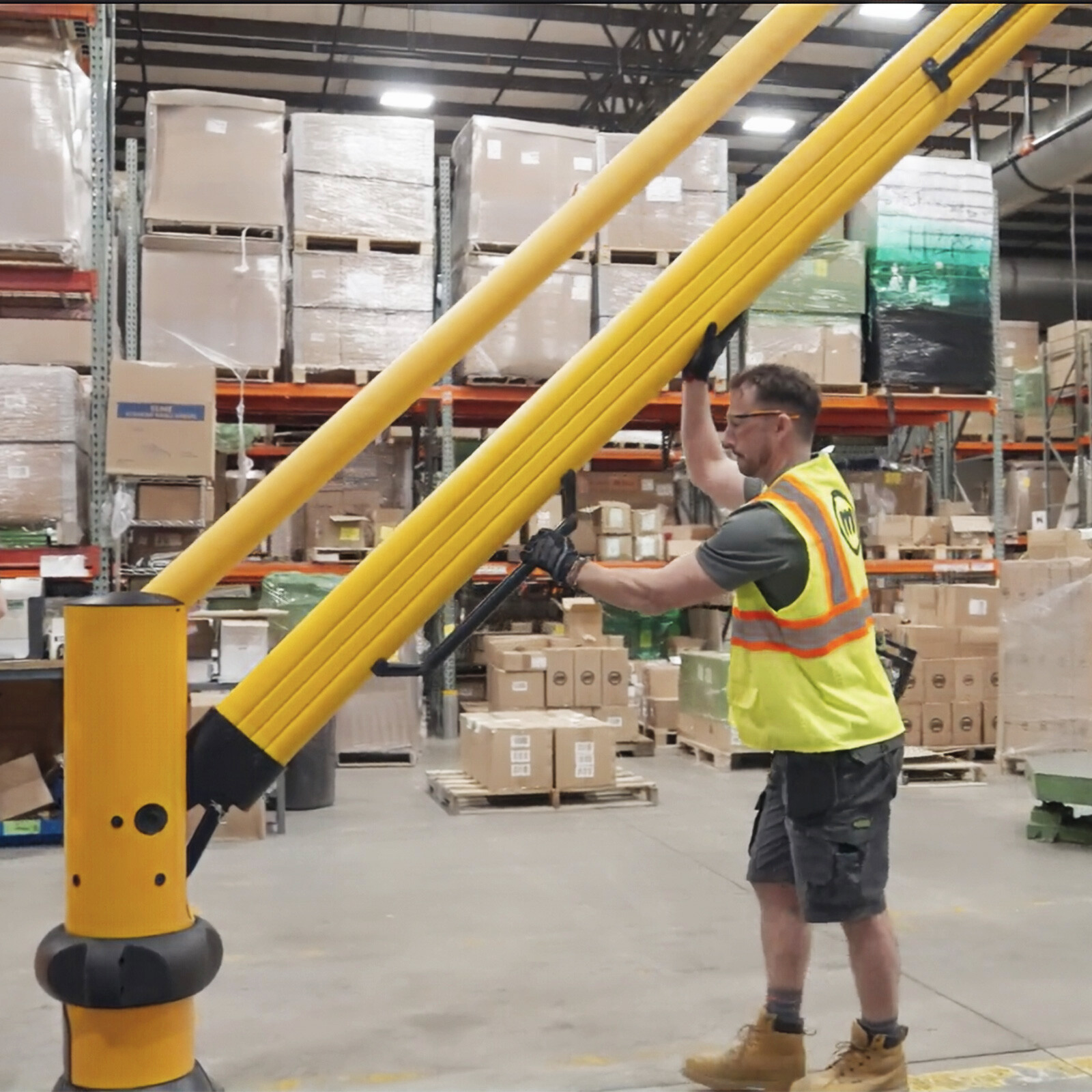 SafeStop ForkLift Gate in Warehouse